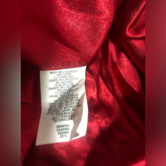 Children’s Place Plaid Red Dress Jumper Christmas Valentines Satin Ruffle Party - Picture 5 of 6